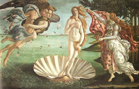 O nascimento de Vênus - Botticelli