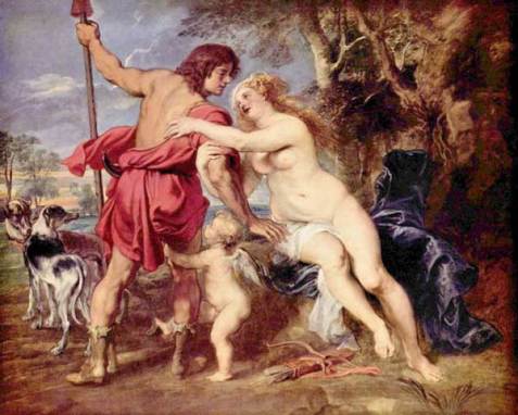 Vênus e Adonis - Rubens