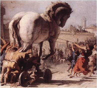 Joseildo Ramos - De acordo com a mitologia, o Cavalo de Troia foi um  presente do povo grego aos troianos como suposto símbolo de rendição após  longos anos de guerra. Depois de